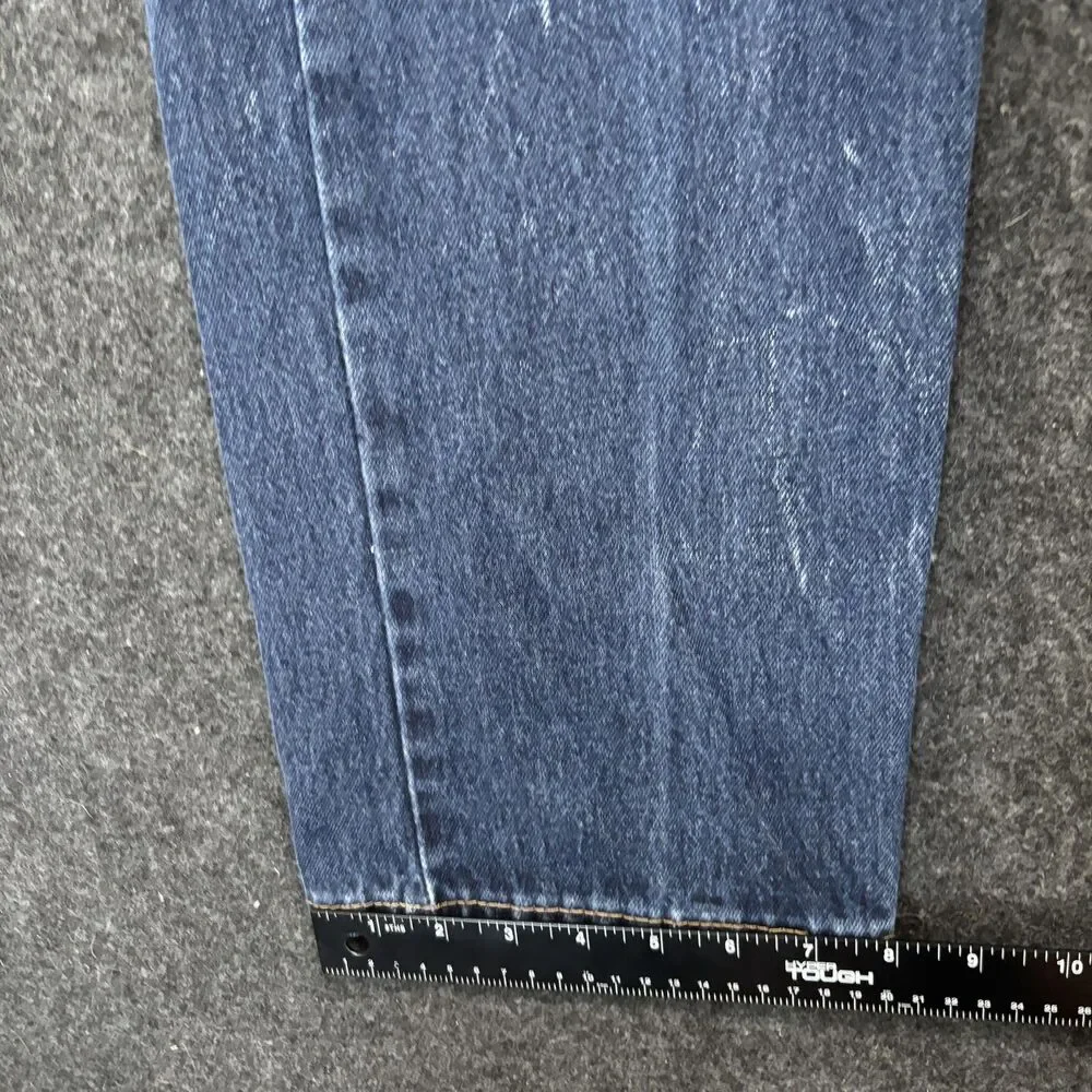 Levis 505 Jeans Men's 36x32 Blue Dark Wash Regular Fit Straight Leg Denim Cotton